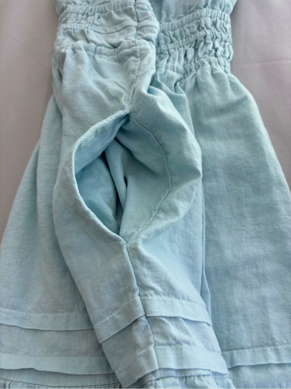 Anthropologie  Light Blue  V‑Neck Maxi Dress - Picture 12 of 13